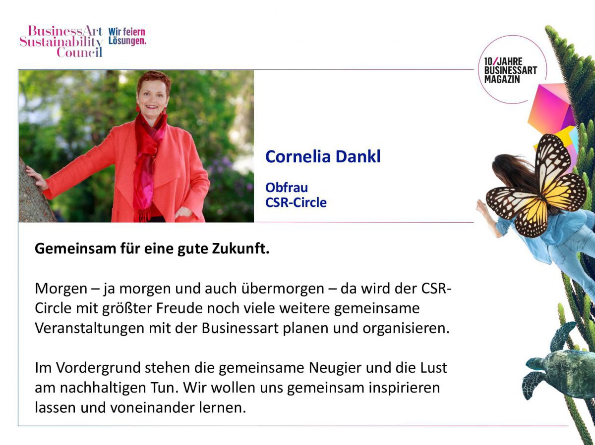 Cornelia Dankl, Obfrau CSR-Circle