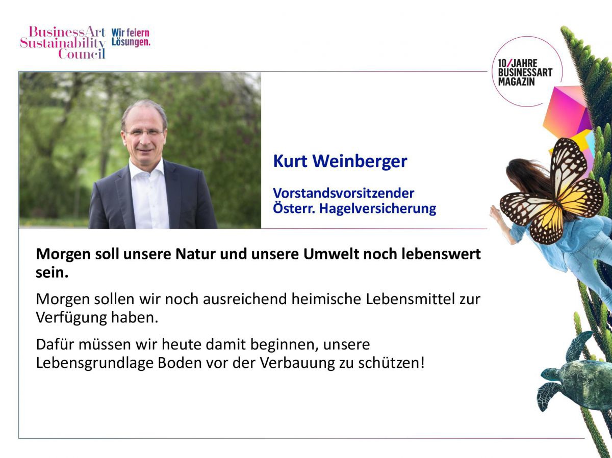 Kurt Weinberger, Vorstandsvorsitzender der Österreichischen Hagelversicherung