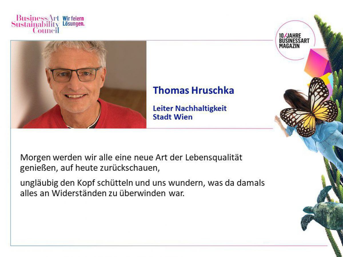 Thomas Hruschka, Leiter Nachhaltigkeit, Stadt Wien.