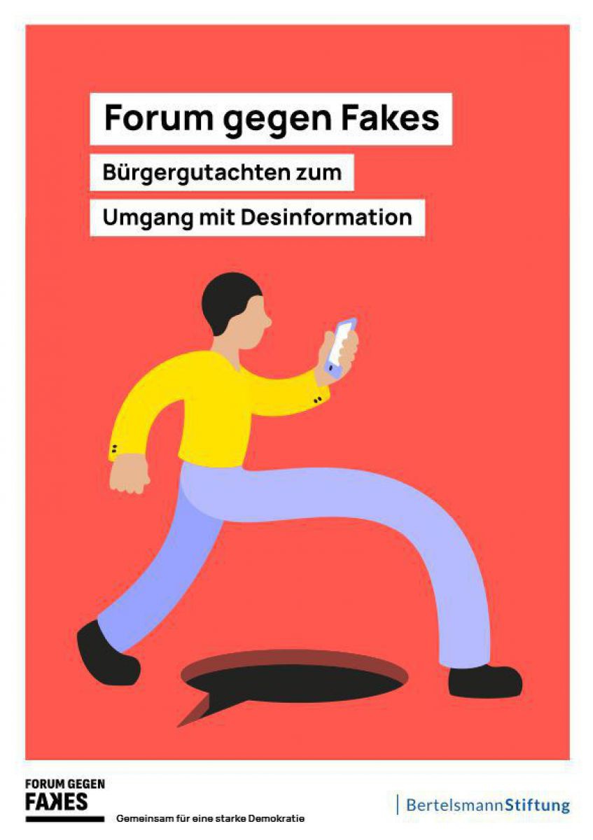 Am Cover der Studie sieht man einen gezeichneten Menschen, der läuft, mit einem Handy in der Hand.